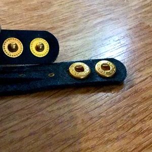 Cute blue leather bracelet